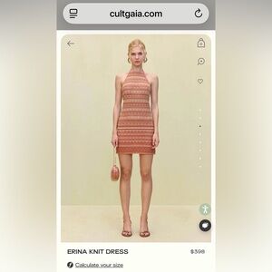 Cult Gaia backless Knit halter Dress